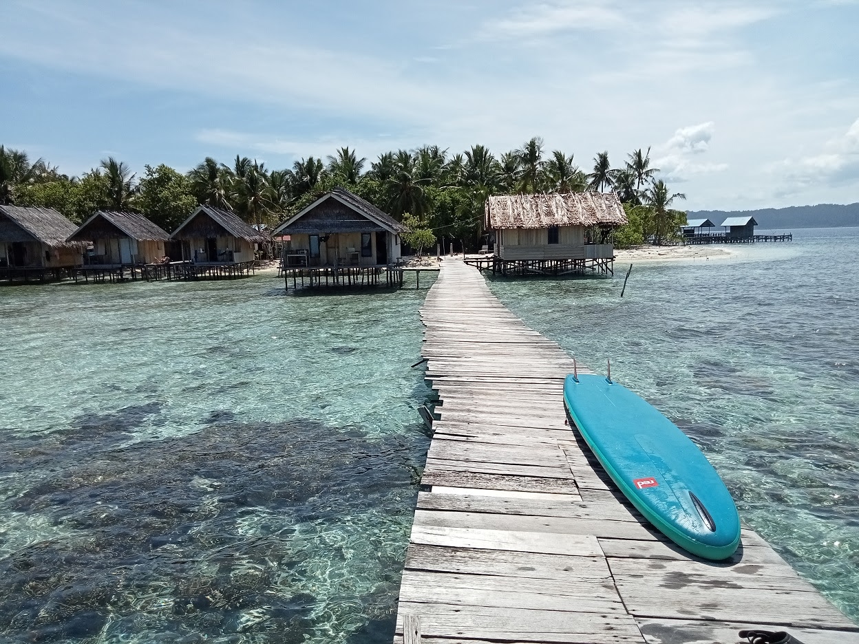 Barefoot Basecamp from jetty